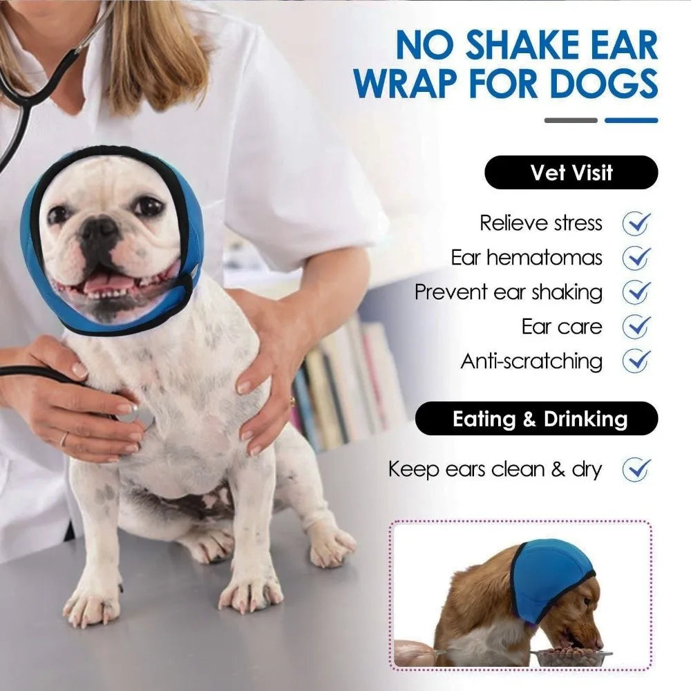 Noise Reduction Dog Ear Covers Anti-Noise Hearing Protection Pet Ear Muffs Adjustable Soft Warm Dog Calming Earmuff