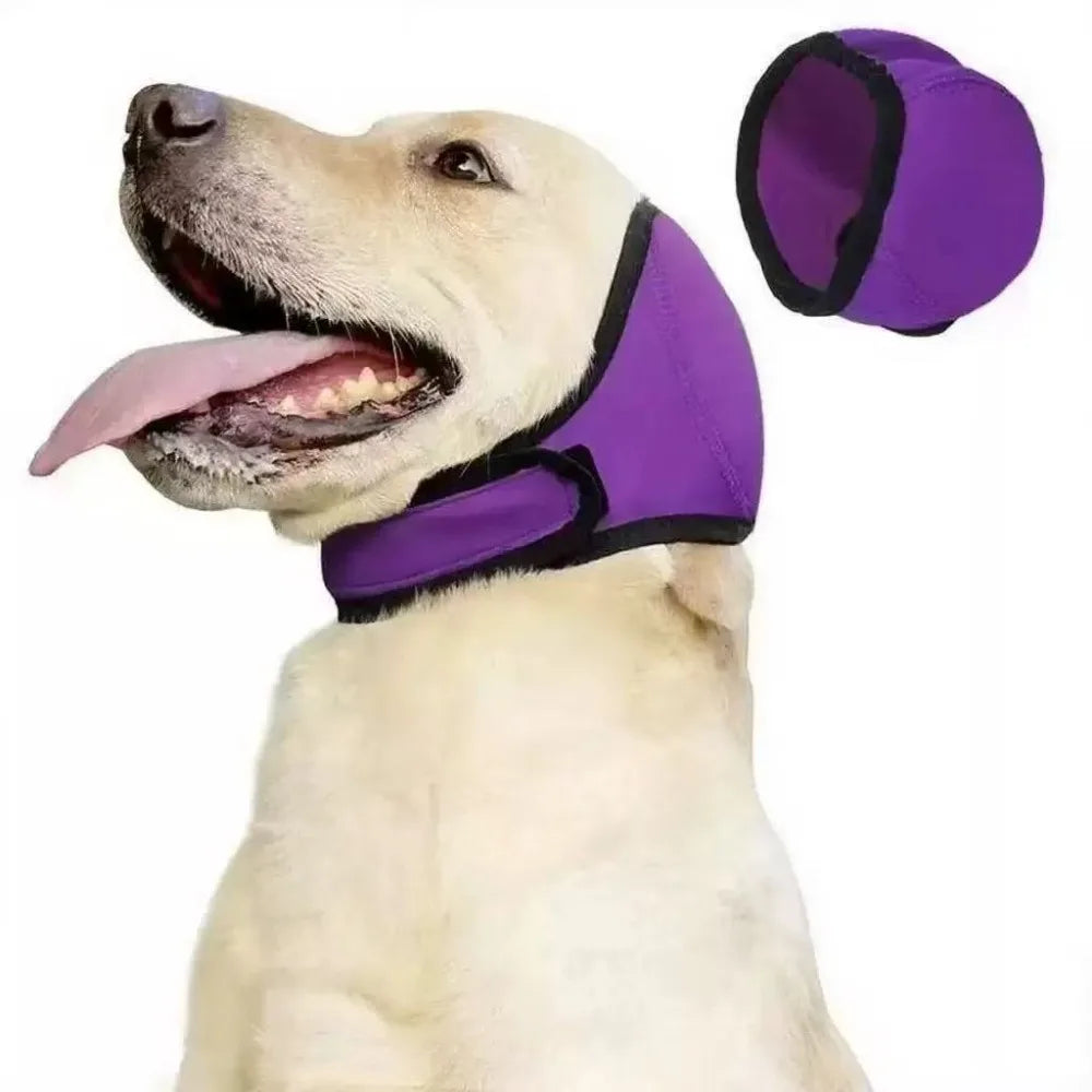 Noise Reduction Dog Ear Covers Anti-Noise Hearing Protection Pet Ear Muffs Adjustable Soft Warm Dog Calming Earmuff