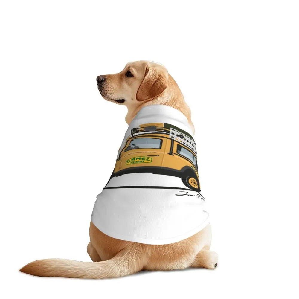 Personalized Camel Trophy Dogs Clothes Breathable Soft Pet Vests Large Dog Jacket Pet Accessories