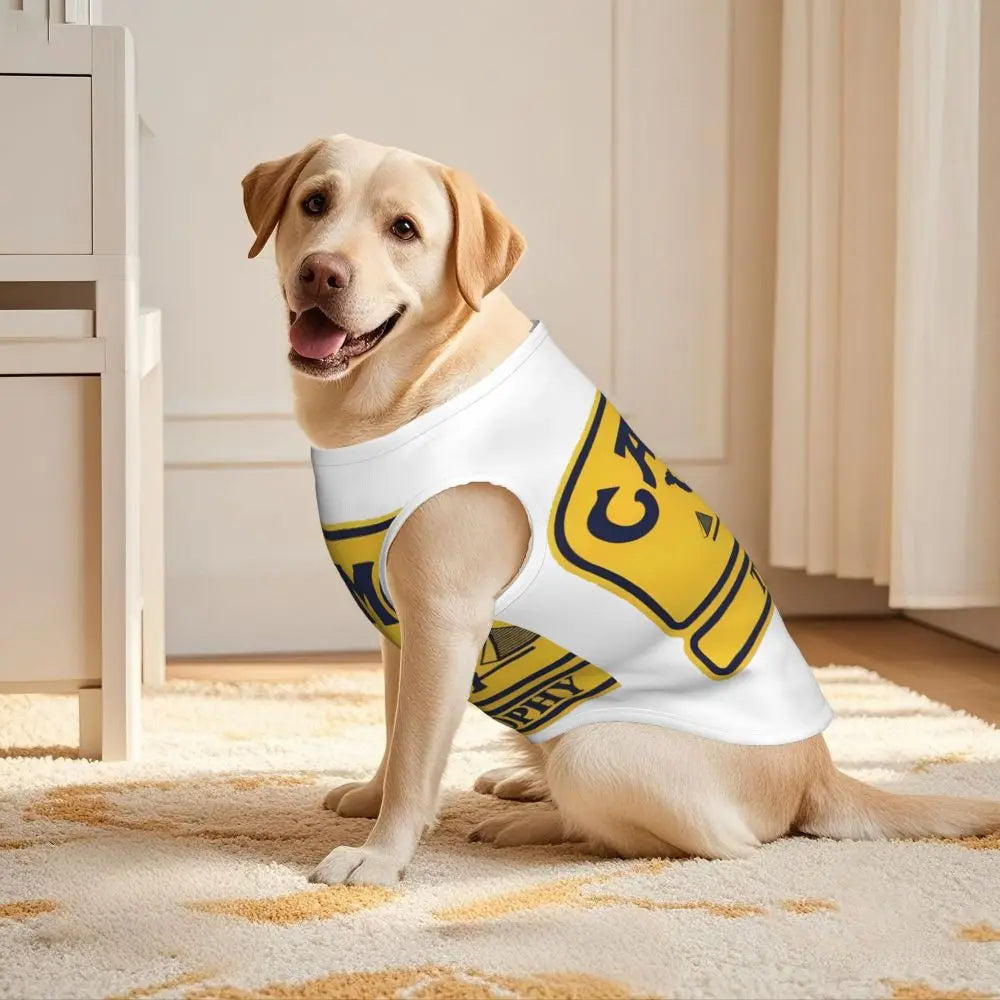 Personalized Camel Trophy Dogs Clothes Breathable Soft Pet Vests Large Dog Jacket Pet Accessories