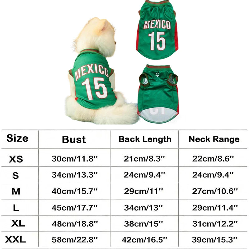 New 2026 Soccer Cat Dog Football Breathable Mesh Jersey Puppy Dog Jersey Basketball T-Shirts Summer Pet Clothes Quick Dry Vest