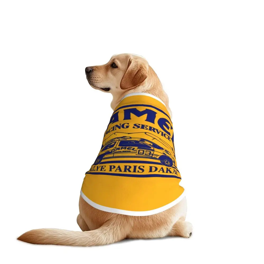 Personalized Camel Trophy Dogs Clothes Breathable Soft Pet Vests Large Dog Jacket Pet Accessories