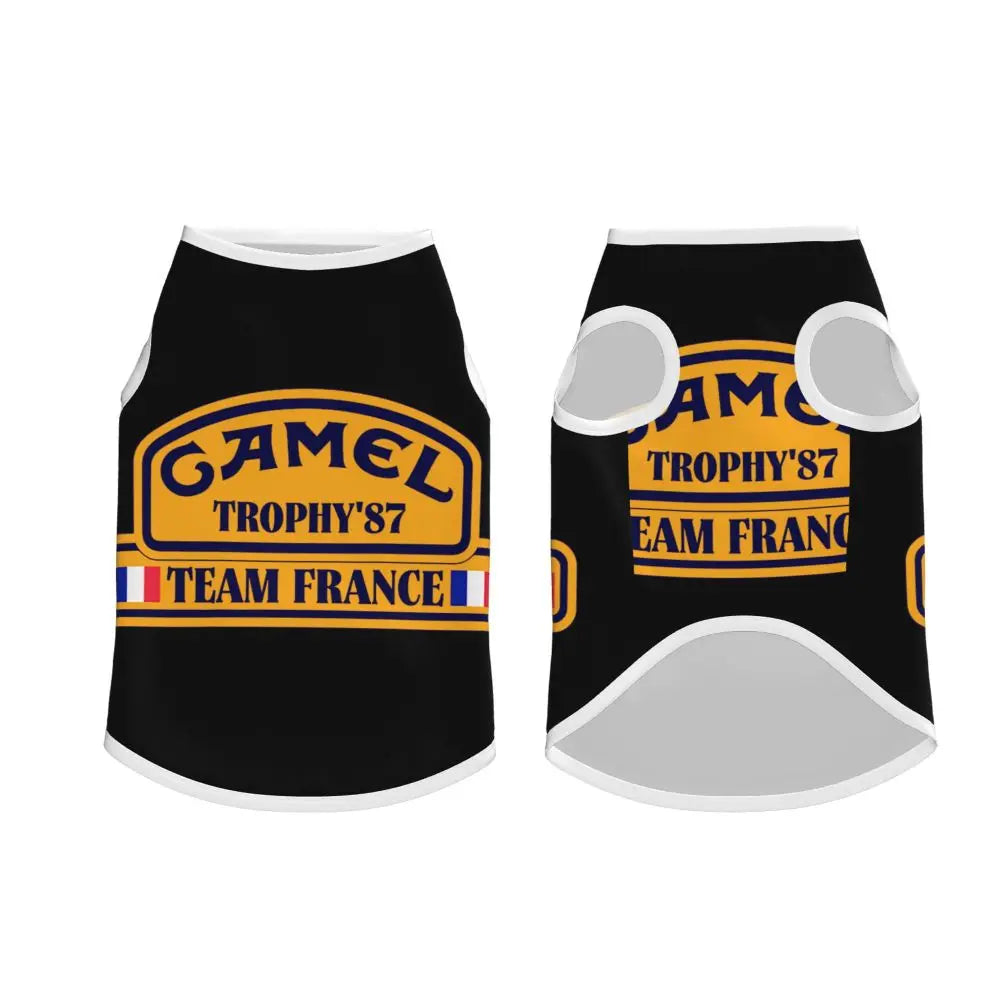 Personalized Camel Trophy Dogs Clothes Breathable Soft Pet Vests Large Dog Jacket Pet Accessories