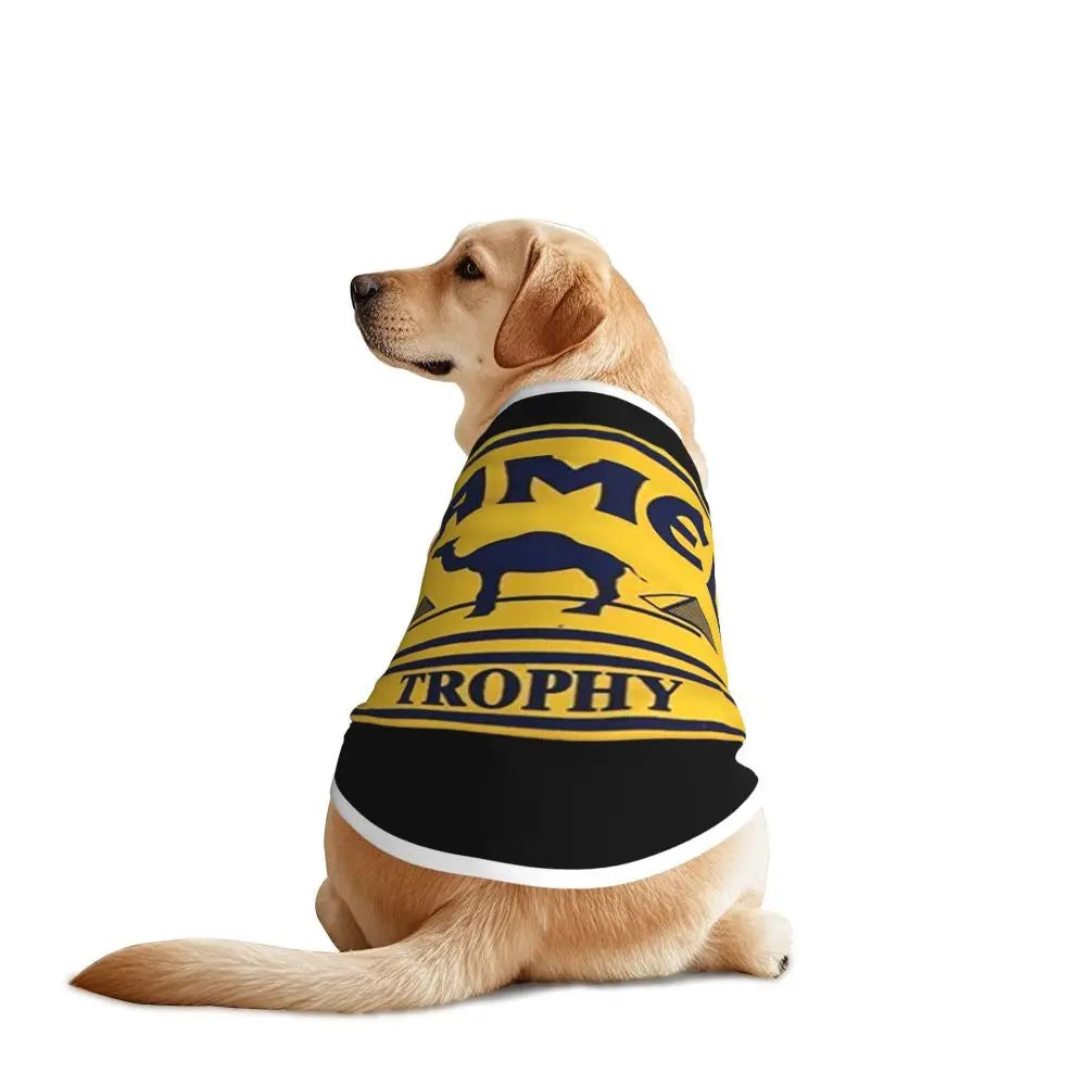 Personalized Camel Trophy Dogs Clothes Breathable Soft Pet Vests Large Dog Jacket Pet Accessories