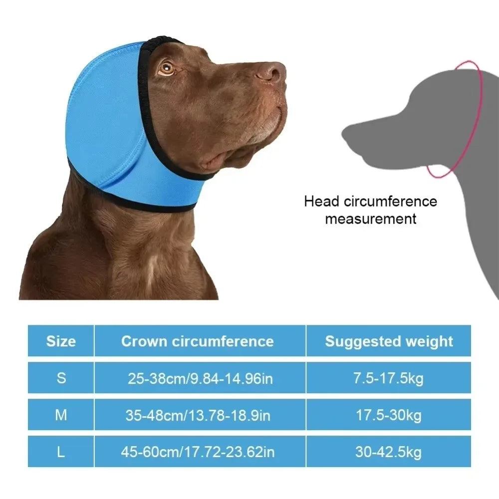 Noise Reduction Dog Ear Covers Anti-Noise Hearing Protection Pet Ear Muffs Adjustable Soft Warm Dog Calming Earmuff