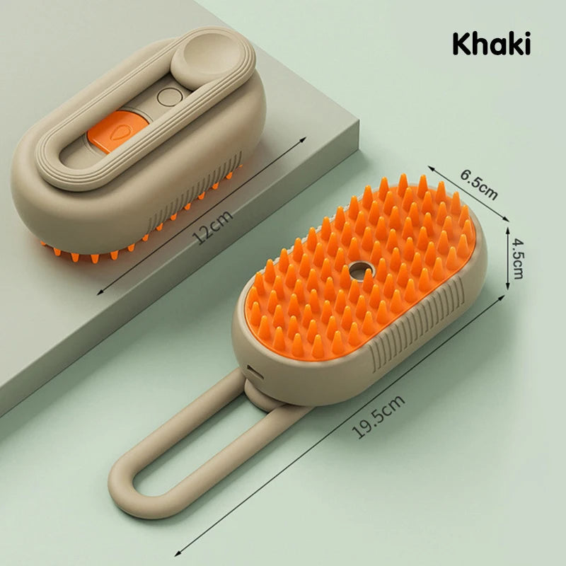 Electric Steam Pet Brush 🐾⚡