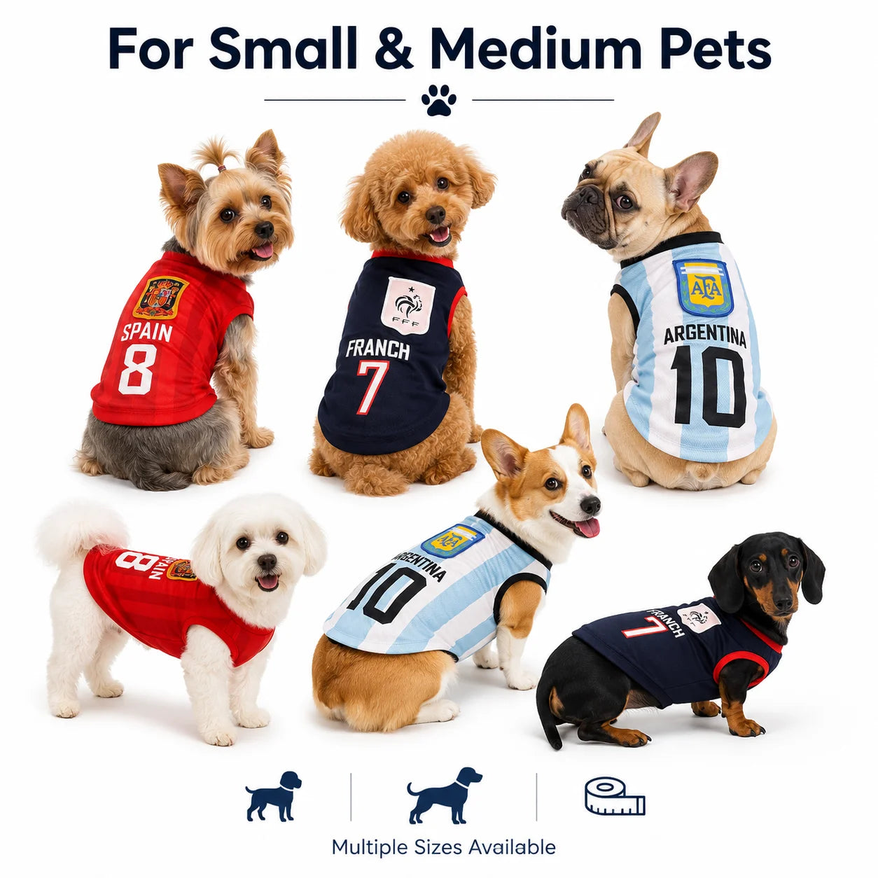 Breathable Mesh Dog Sports Jersey, Lightweight Pet Football Shirt for Small & Medium Dogs, Summer Puppy Vest Clothing for Teddy,