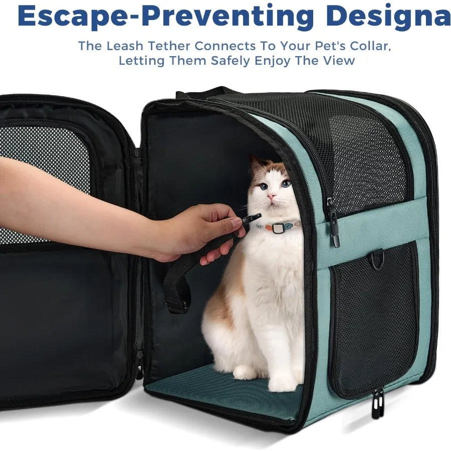 Ventilated and Padded Dog Cat Carrier Backpack