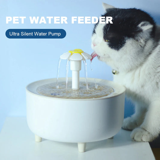 1200ml Pet Drinking Dispenser USB Auto Filter Pet Water Fountain