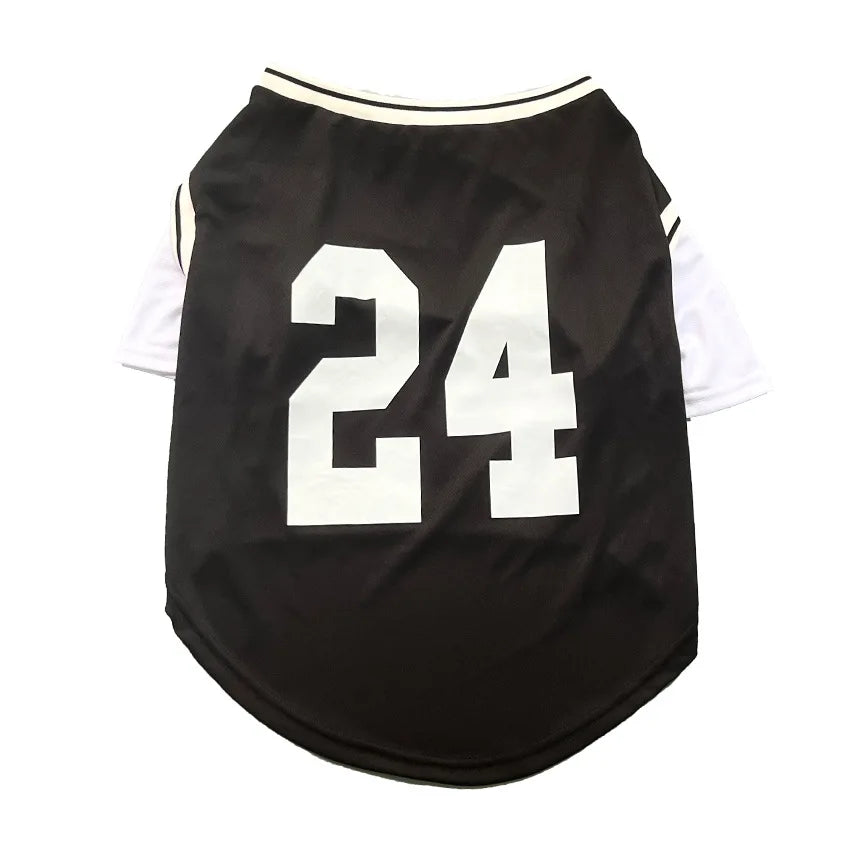 Summer Pet Dog Cooling Vest Basketball Soft Faux Two-Piece Clothes Summer Casual Shirt For Medium Large Dog Labrador Pet Clothes
