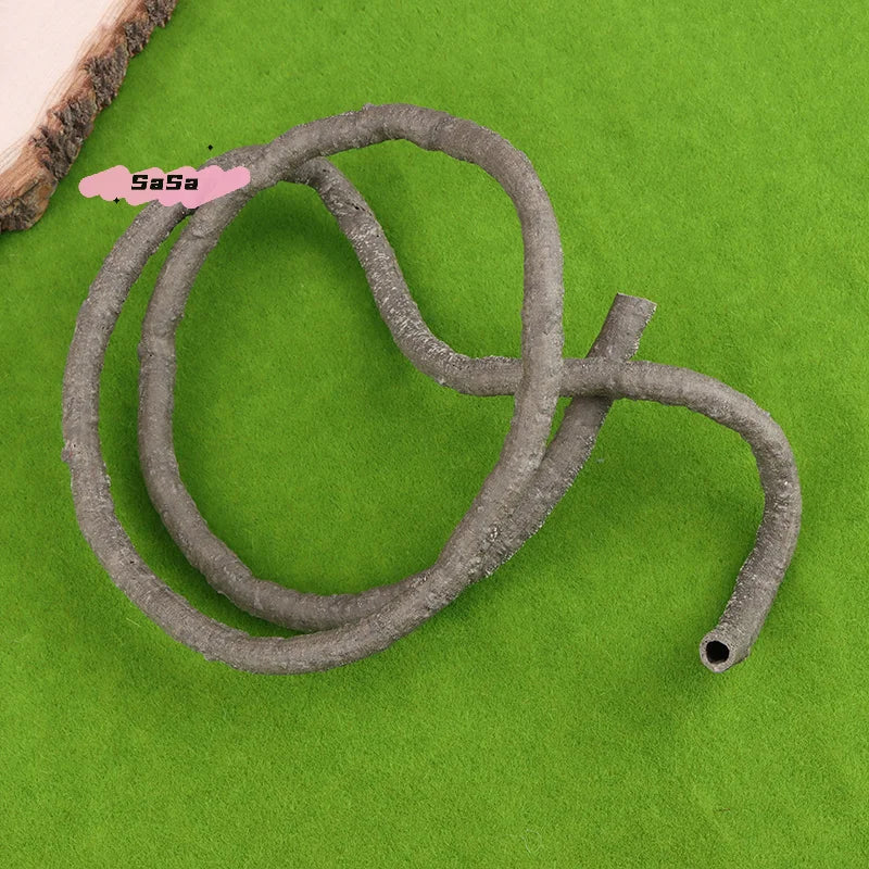 1M Flexible Artificial Reptile Vines Jungle Climbing Rattan Plants Bendable Fake Decor for Lizard Terrarium Tank Pet Habitat