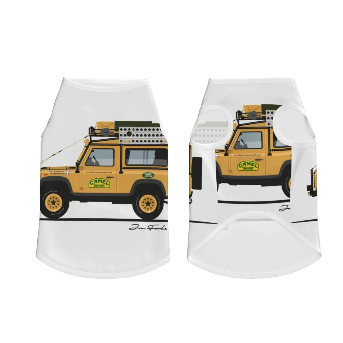 Personalized Camel Trophy Dogs Clothes Breathable Soft Pet Vests Large Dog Jacket Pet Accessories