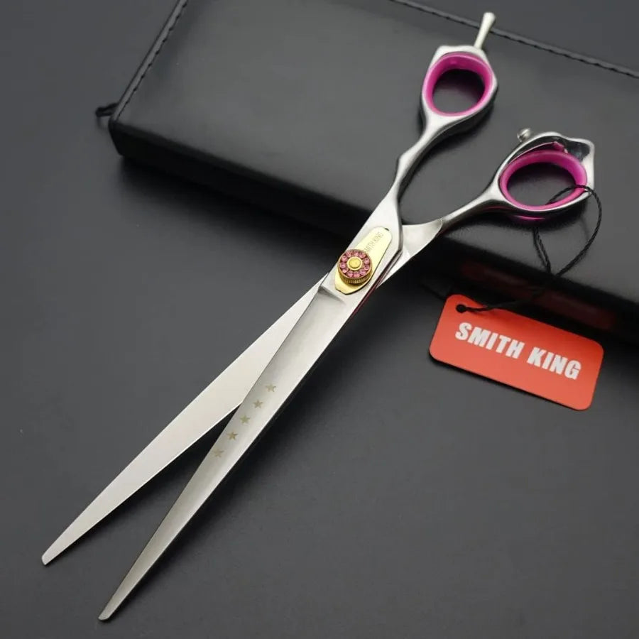 Professional Dog Grooming Shears Set Dogs Straight thinning Curved scissors chunkers Scissorswith comb in 1 Set for Righthanded