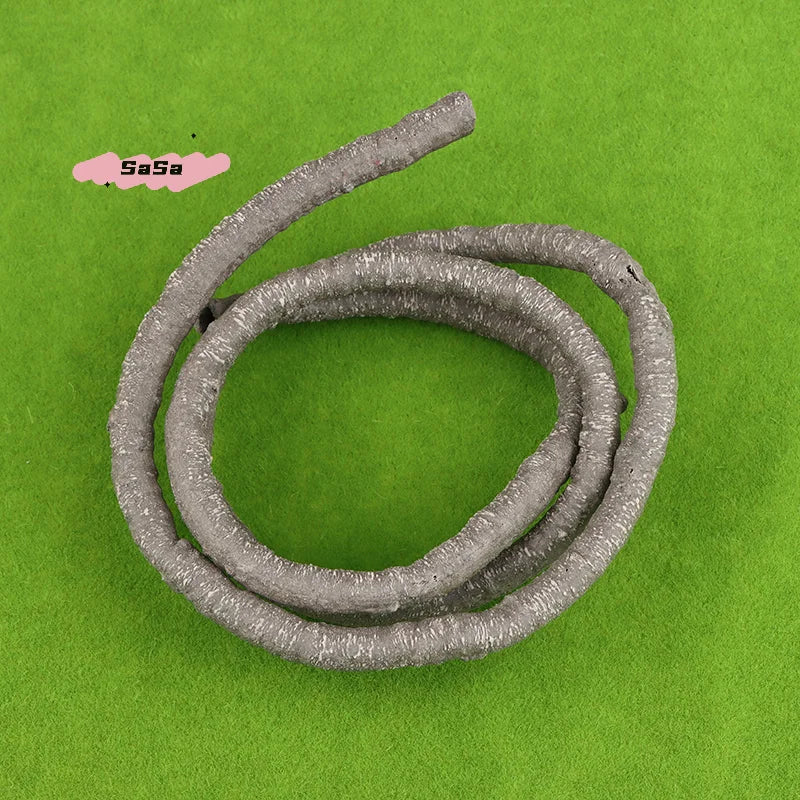 1M Flexible Artificial Reptile Vines Jungle Climbing Rattan Plants Bendable Fake Decor for Lizard Terrarium Tank Pet Habitat