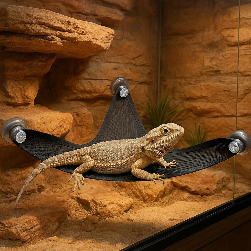 New Lizard Hammock Reptile Mesh Breathable Rest Play Decorative Platform Summer Cool Little Nest Small Pet Supplies