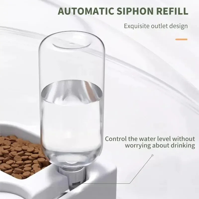 Automatic Double Pet Feeding Bowl with Water Dispenser 🐶🐱💧