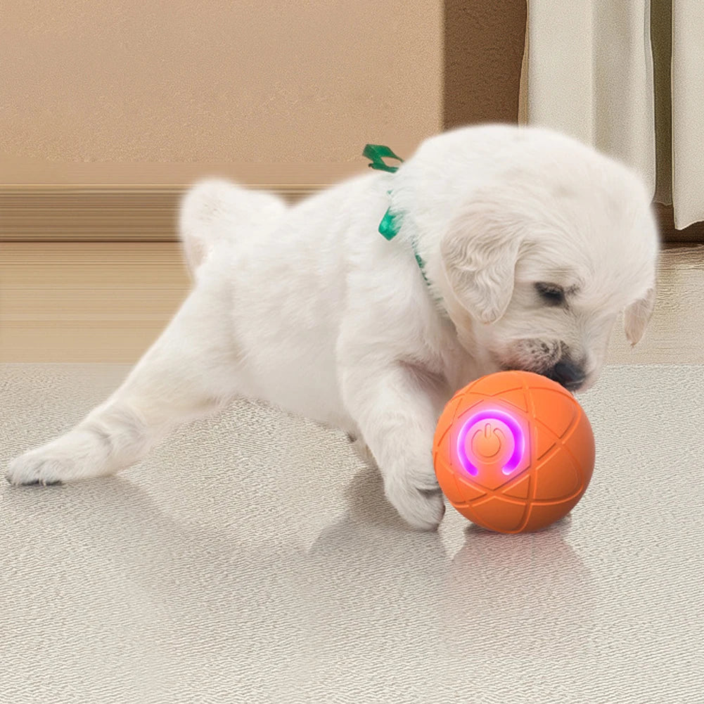 Smart Interactive Dog Ball: Auto Rolling & Moving Electric Toy with LED Lights, Relieve Boredom for Small, Medium, Large Dogs