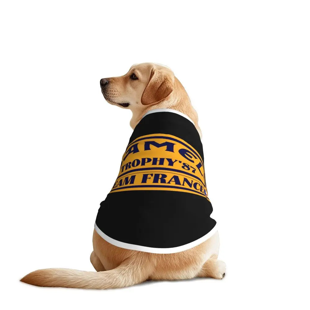 Personalized Camel Trophy Dogs Clothes Breathable Soft Pet Vests Large Dog Jacket Pet Accessories