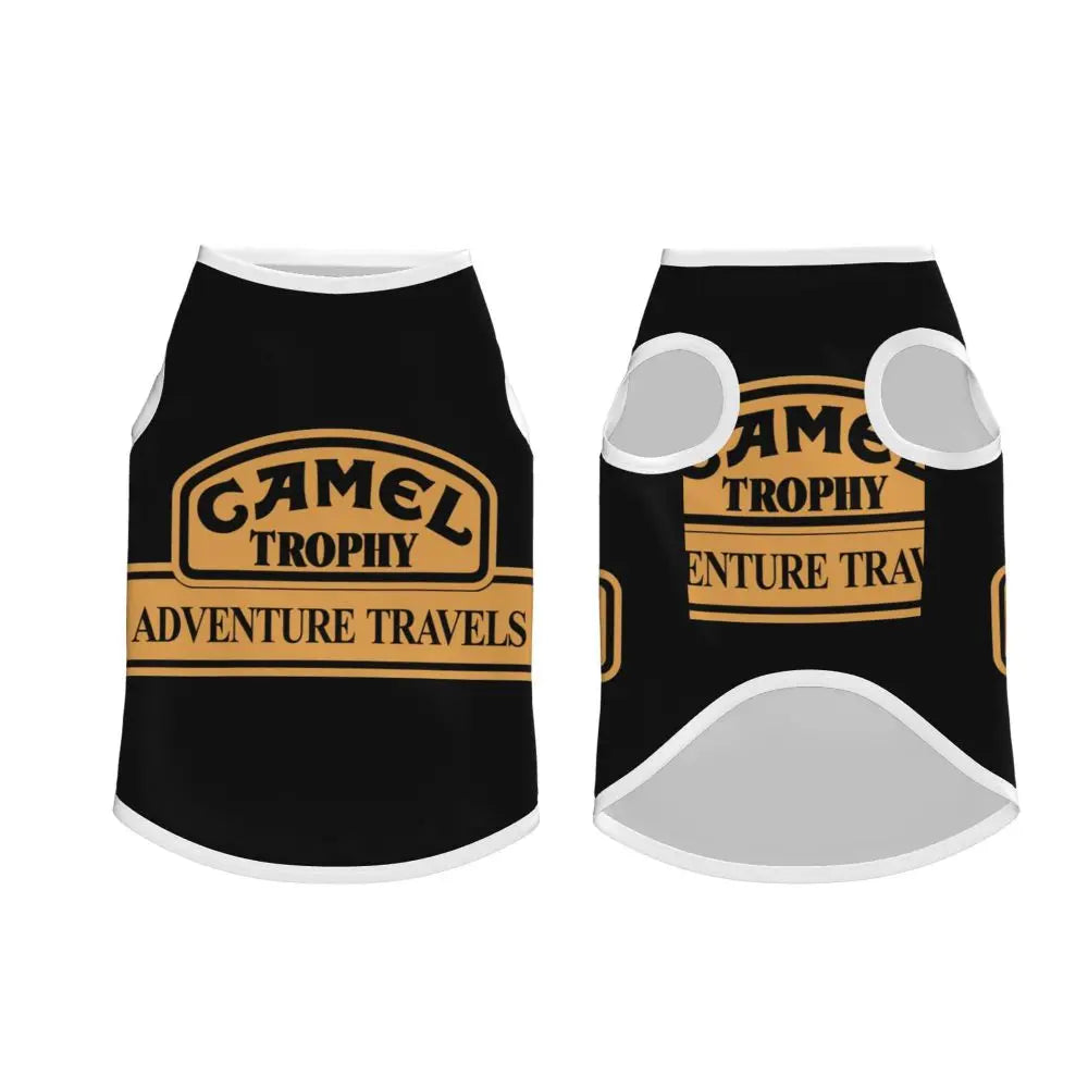 Personalized Camel Trophy Dogs Clothes Breathable Soft Pet Vests Large Dog Jacket Pet Accessories
