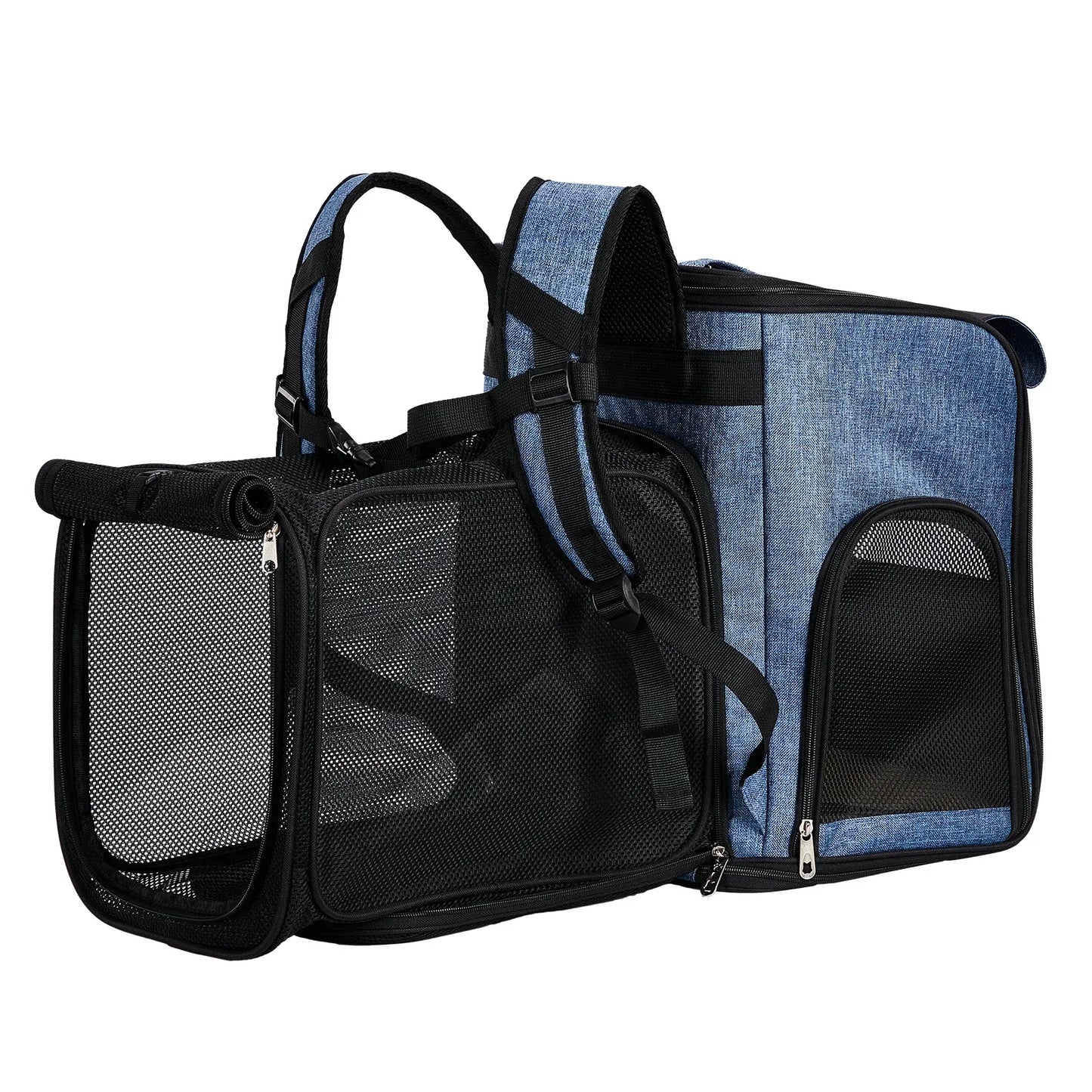 pet bag is portable and breathable when going out. The pet goes out with a backpack and a large-capacity expandable