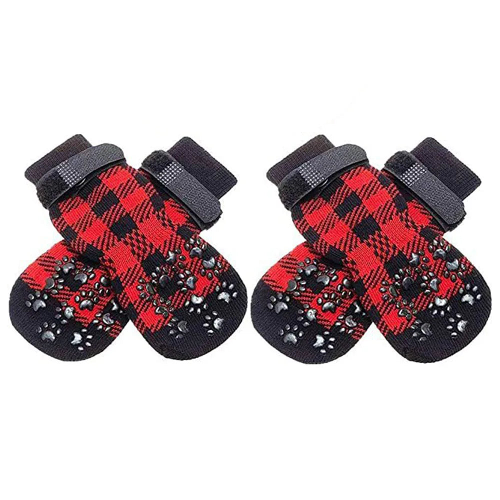 Anti Slip Dog Socks Dog Grip Socks with Straps Traction Control for Indoor on Hardwood Floor