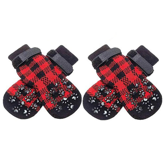 Anti Slip Dog Socks Dog Grip Socks with Straps Traction Control for Indoor on Hardwood Floor