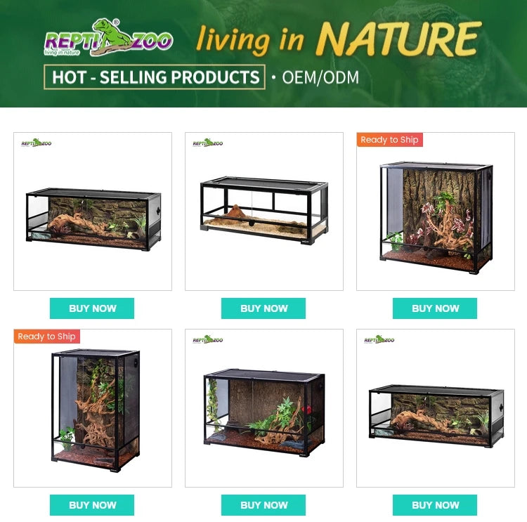 42 Gal 159 L Lizard Tank Enclosure for Bearded Dragon Black Snake Tank Glass Terrariums With Wire Mesh Screen Cover